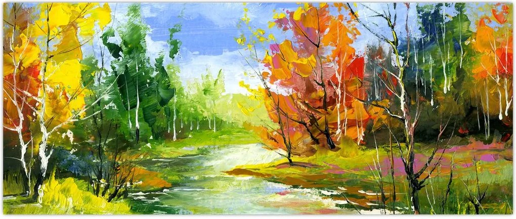 Tablou - Peisaj - pictură (120x50 cm)