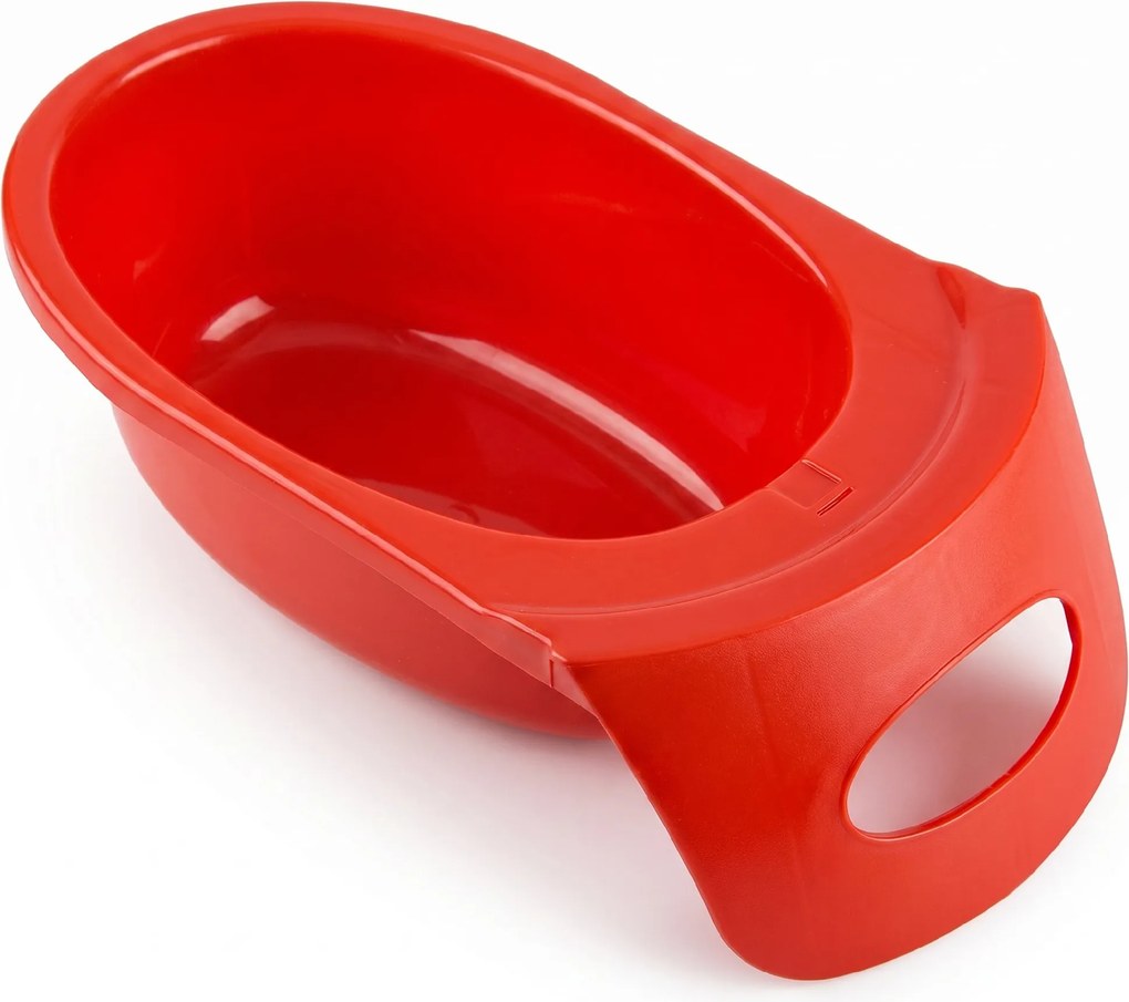 HOMCOM Olița în Formă de Mașină pentru Copii de la 6 Luni la 3 Ani cu Volan și Tavă Detașabilă, 40x27,5x29,1 cm, Roșu | Aosom Romania
