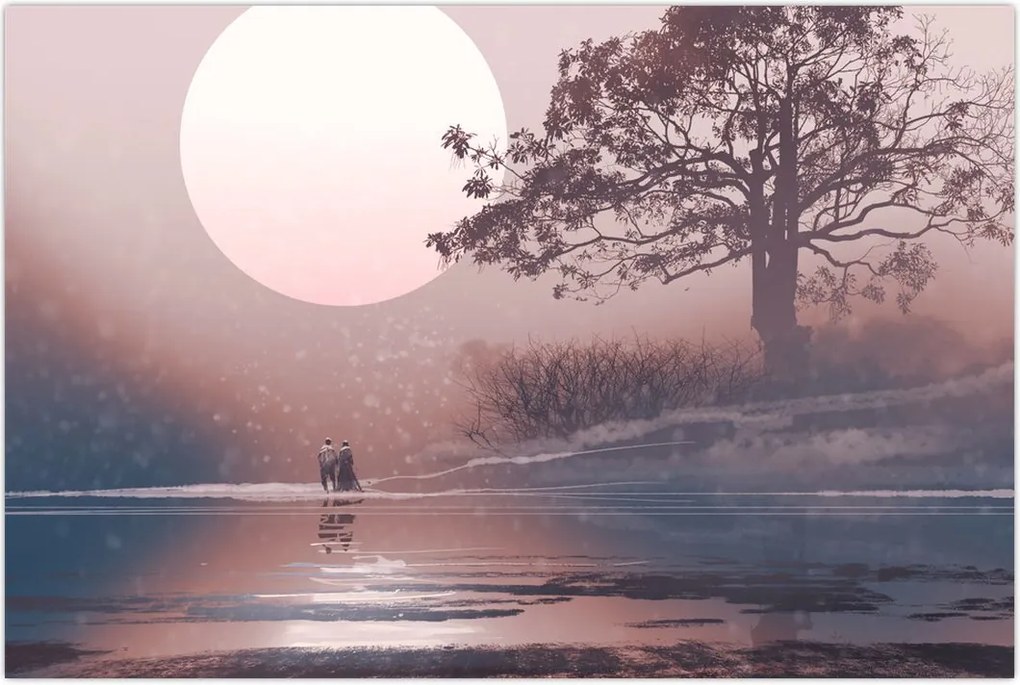 Tablou Perechea îndrăgostită (90x60 cm)