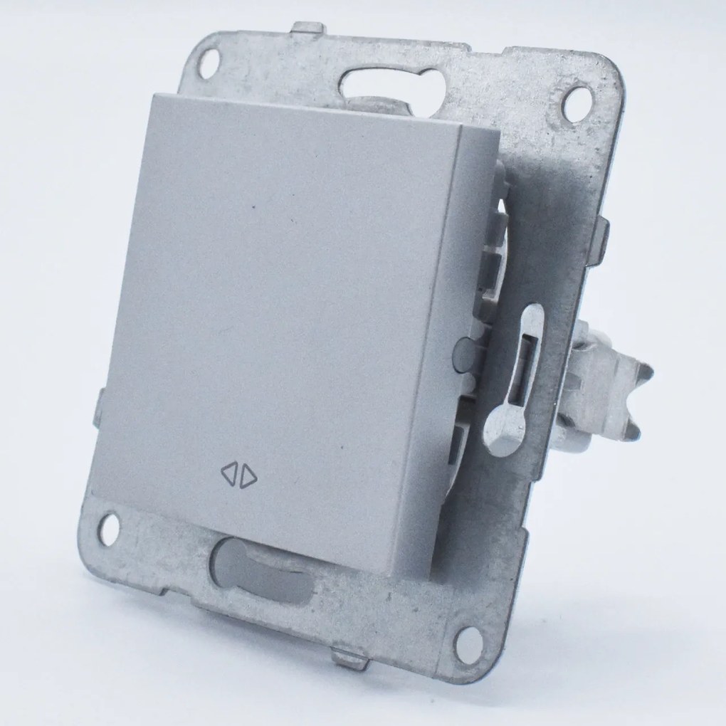Intrerupator cruce, 10A, IP20, Argintiu, Panasonic Arkedia Slim / Karre Plus