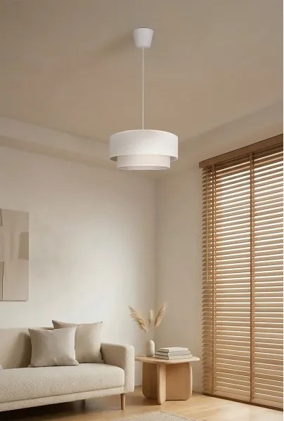 Brilagi - Pendul LED pe cablu BOHO ECO 1xE27/10W/230V Ø 40 cm crem