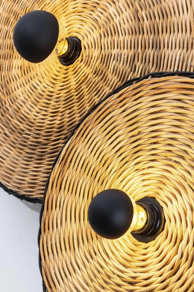 Aplica de perete/tavan design natural din ratan COSTAS 40cm