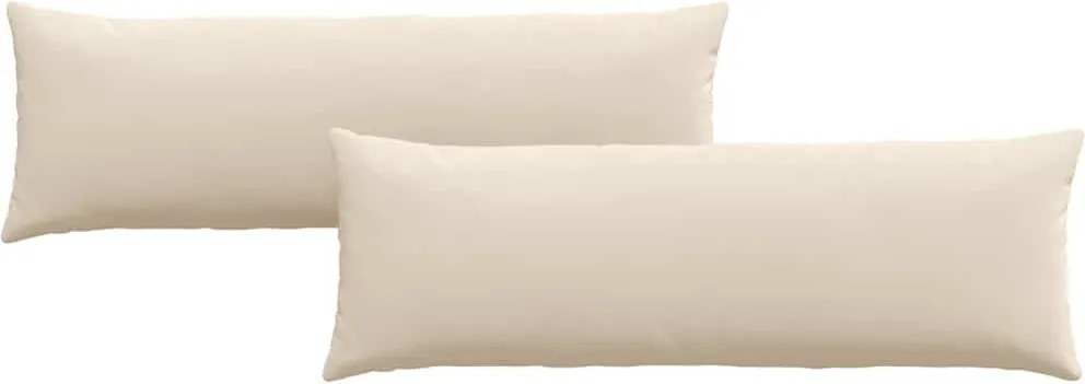 vidaXL Perne pentru canapea 2 pcs Bej 120 x 40 cm țesătură
