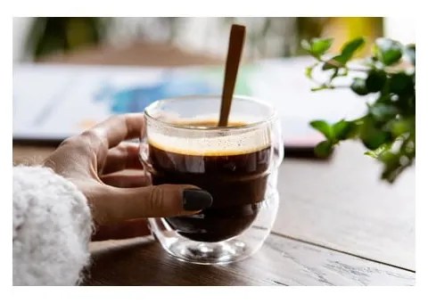 Set de 2 pahare cu pereți dubli Vialli Design Sferico, 250 ml