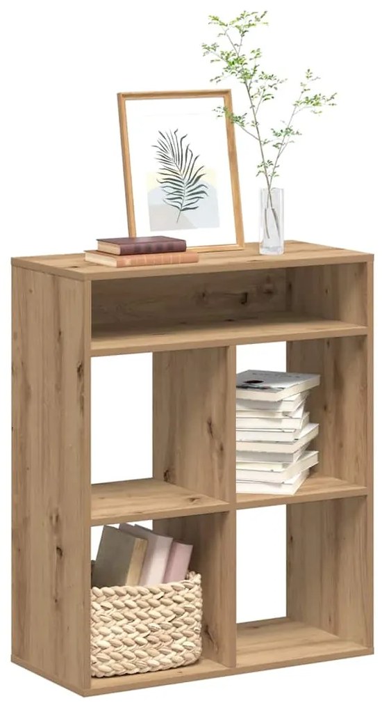 vidaXL Bibliotecă, stejar artizanal, 66x31x80 cm, lemn prelucrat