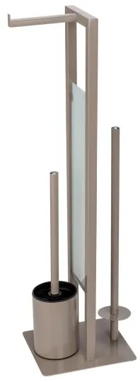 WENKO 25553100 - Perie WC RIVALTA 18x70 cm bej/negru
