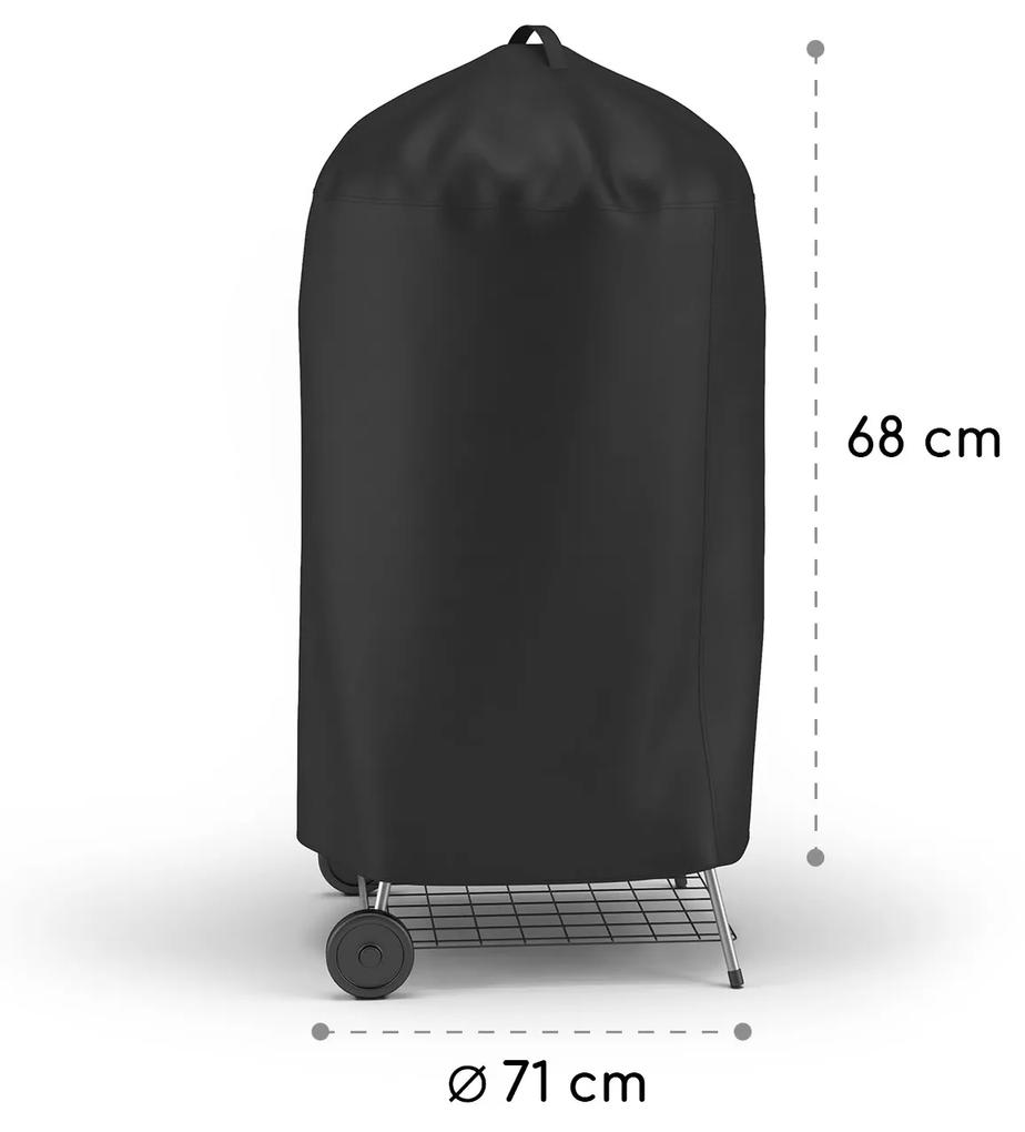 Grillguard, husă de protecție pentru grătare rotunde, până la Ø 70 cm, rezistent la UV, suport