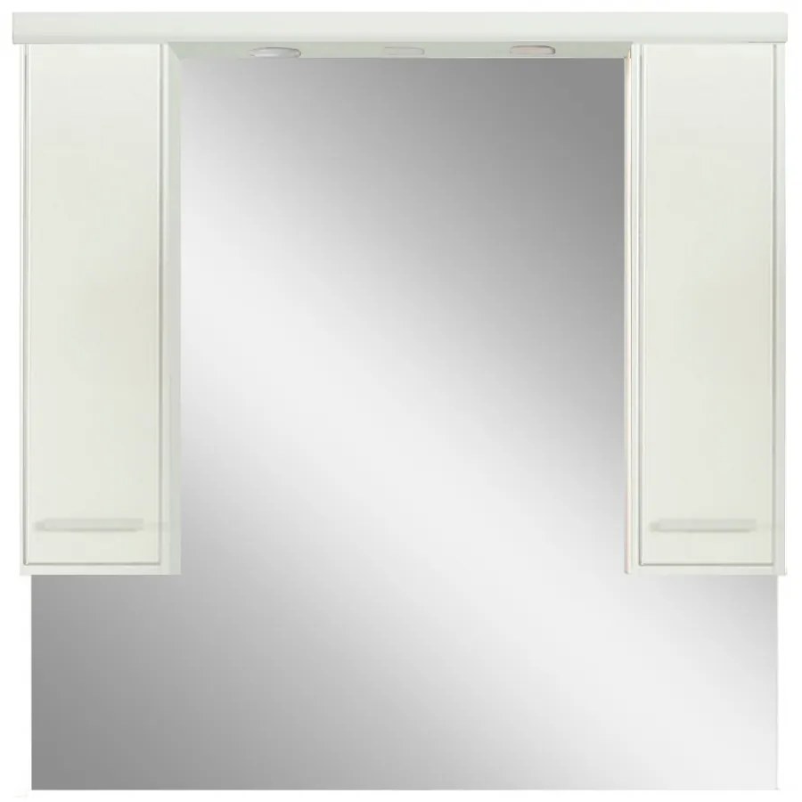 Dulap suspendat Nerva 105 cm cu oglindă, alb