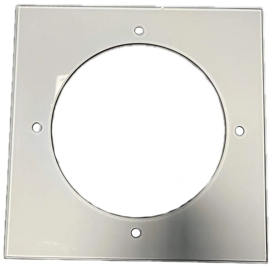 Abajur de rezervă din sticlă pentru plafonieră 20x20 cm crem