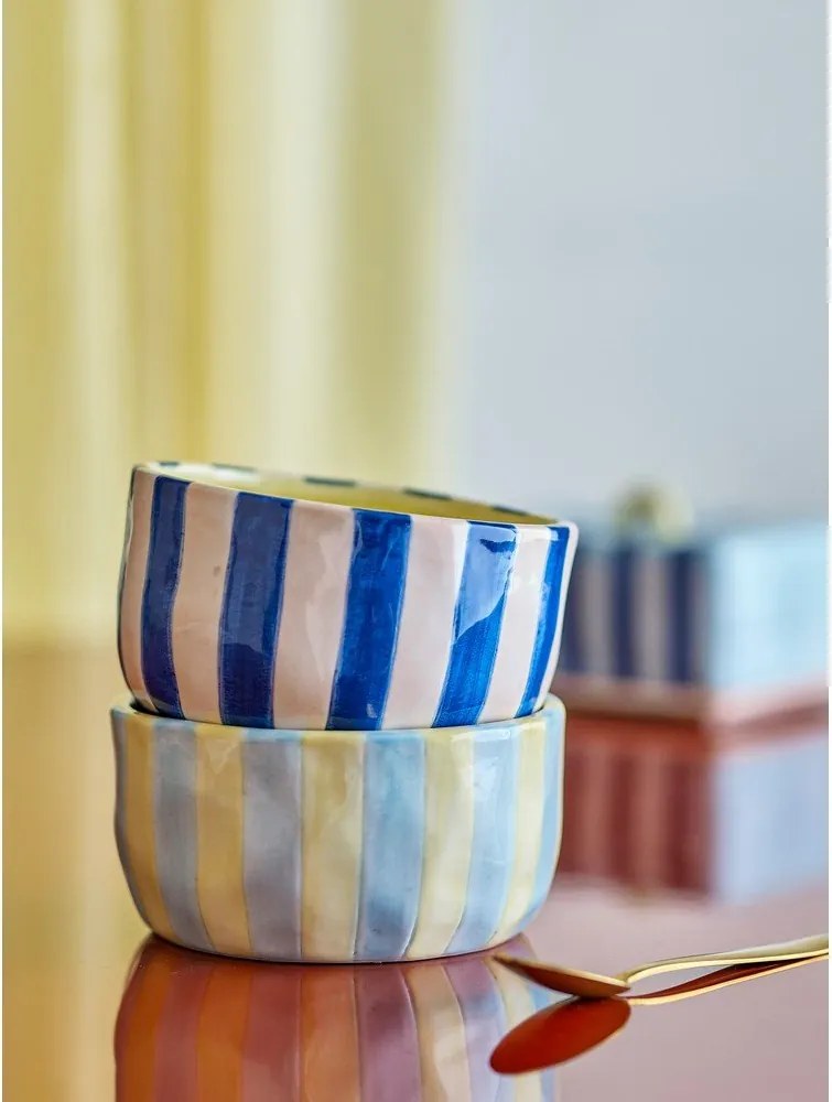 Boluri mici galbene/albastre 4 buc. din ceramică 300 ml Phoenix – Bloomingville