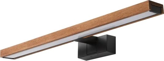 Brilagi-LED Lumină pentru oglindă de baie WOODY MIRROR 3 în 1 LED/12W/230V 60 cm IP44 negru/stejar