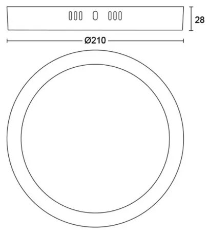 Plafonieră LED MAGNEOS LED/12W/230V 2700K albă Philips