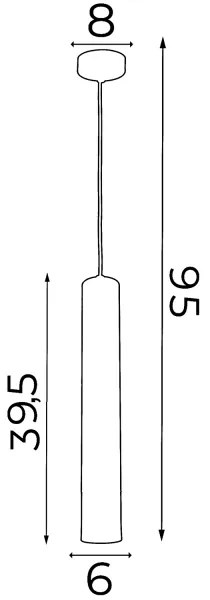 Lustră pe cablu NEST 1xGU10/8W/230V neagră/crom lucios