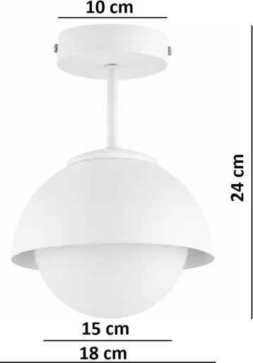 BRILAGI - Lustră aplicată COSMO 1xE27/60W/230V albă