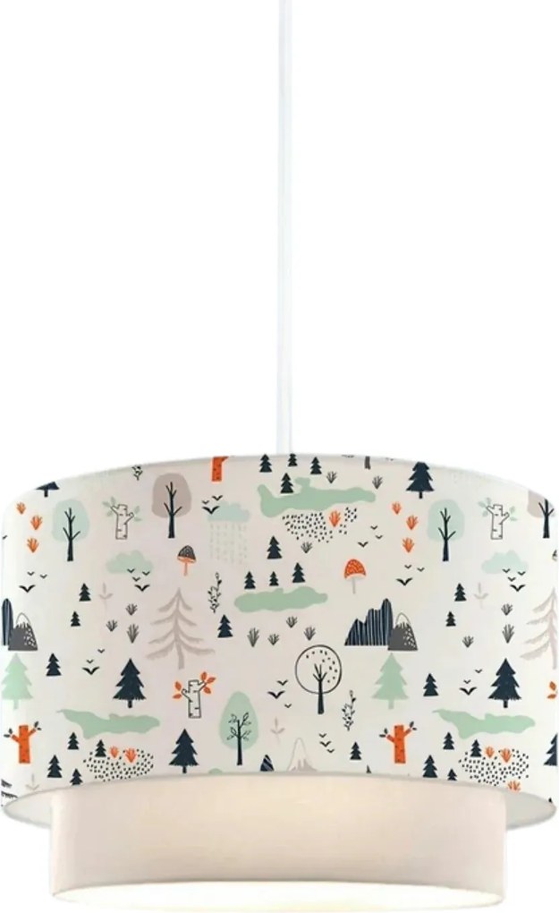Lustra AYD-3391, multicolor, material textil/metal, 30x20x70 cm