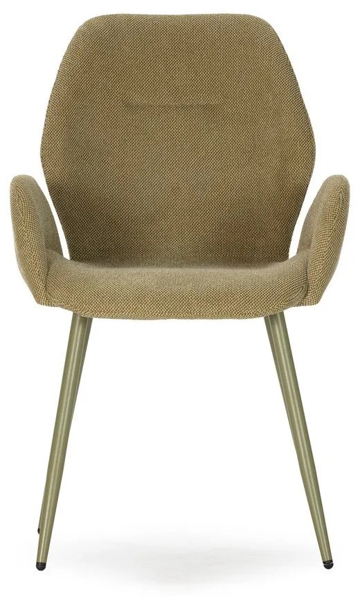 Set de scaune de sufragerie verde 2 buc. tapițat Ansu – Marckeric