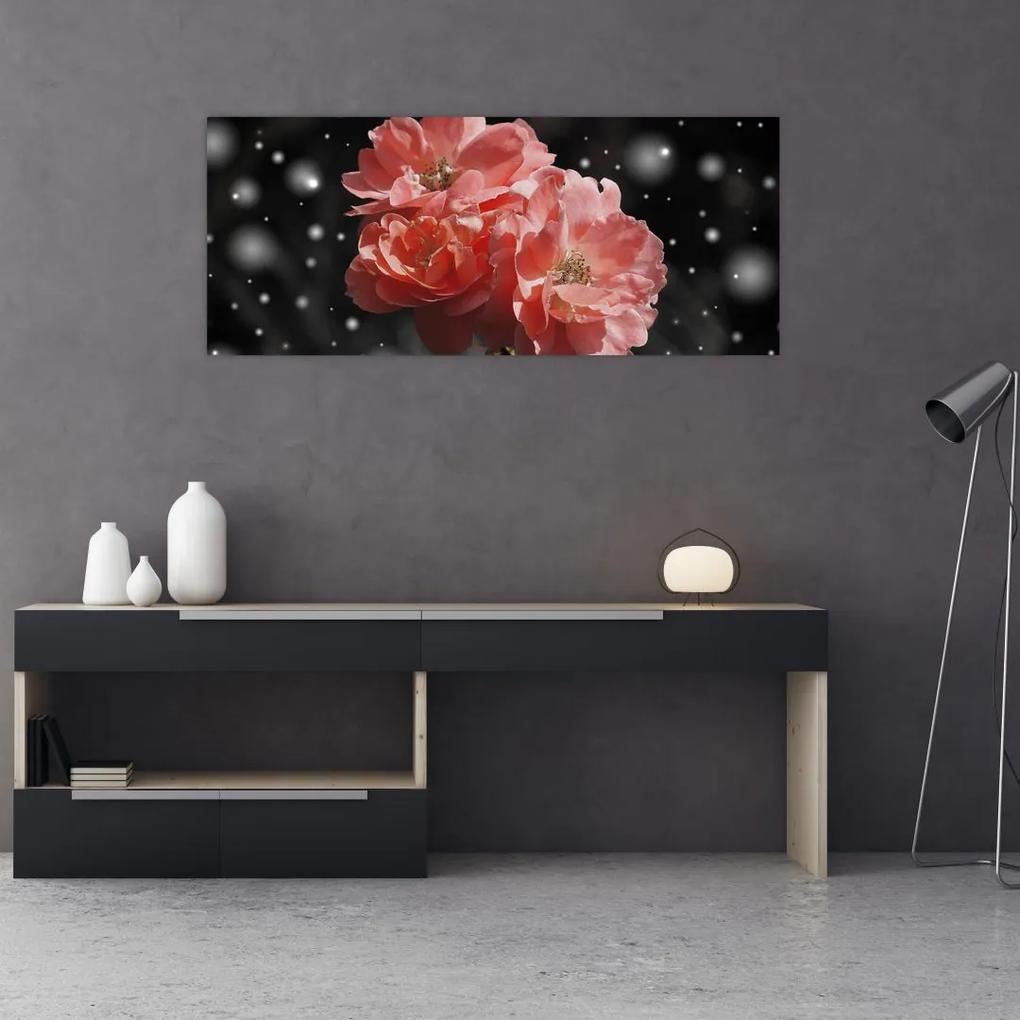 Tabloucu floare roz (120x50 cm), în 40 de alte dimensiuni noi