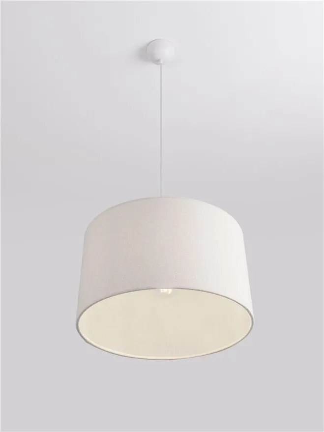 Lustra suspendata cu abajur alb SYRIN