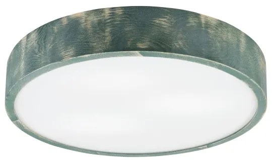 Brilagi - Plafonieră PINO, 3 x E27, 15 W, 230 V, pin/verde, Ø 47,5 cm