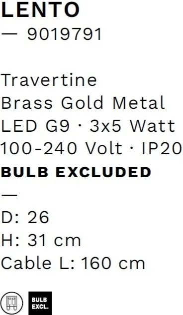 Veioza/Lampa de masa decorativa LENTO