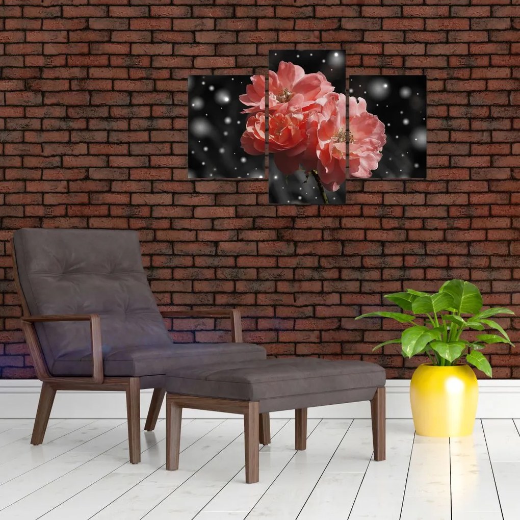 Tabloucu floare roz (90x60 cm)