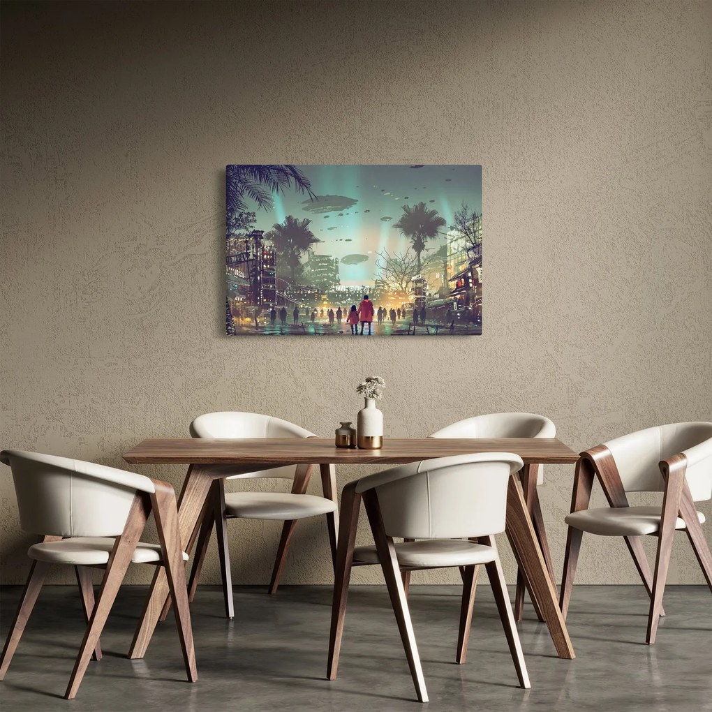 Tablou - Oraș în viitor (90x60 cm)