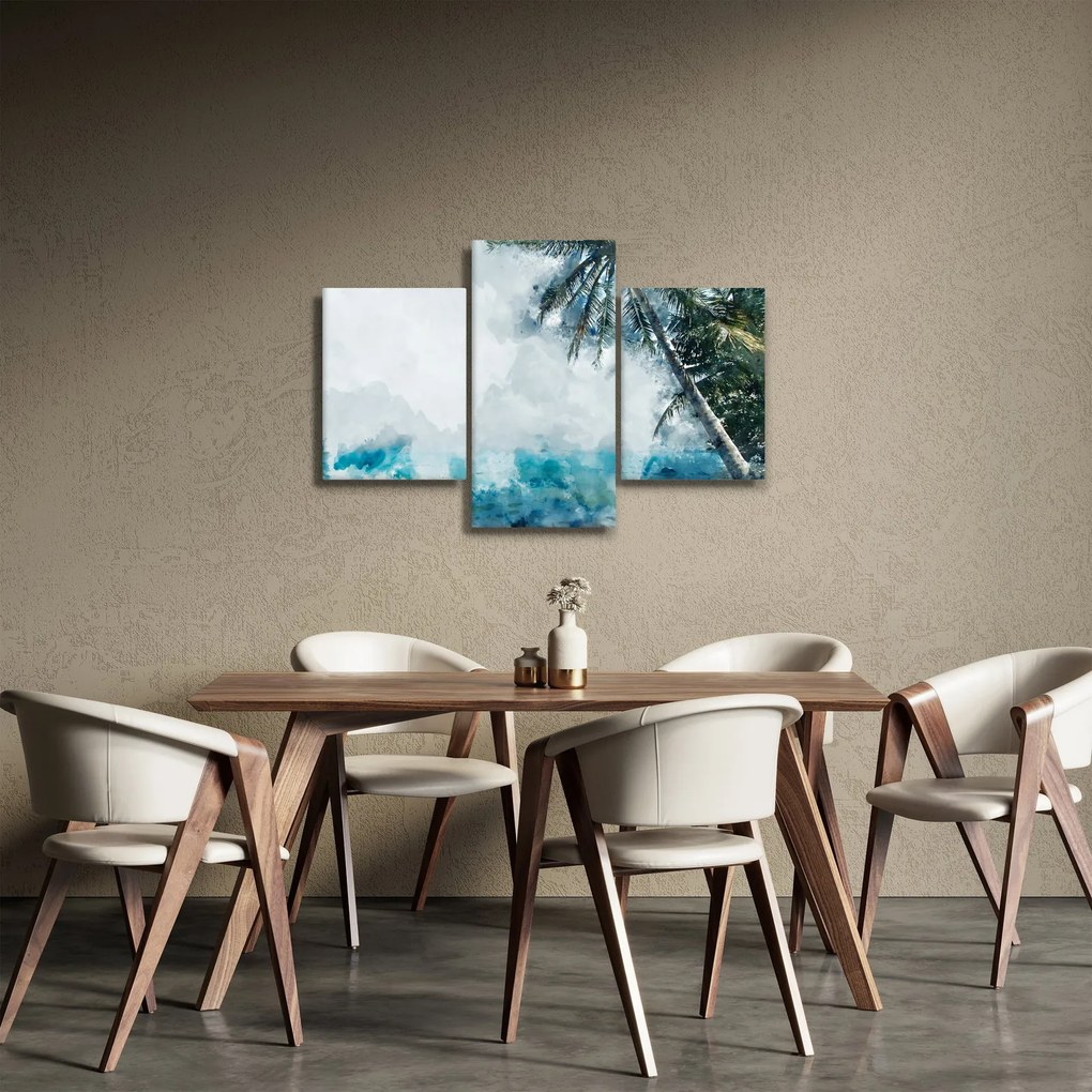 Tablou - Palmier lângă mare (90x60 cm)