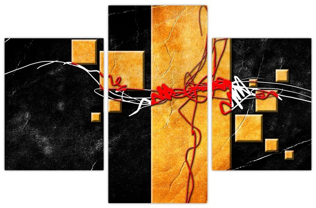 Tablou abstract - Dansatoare (90x60 cm)