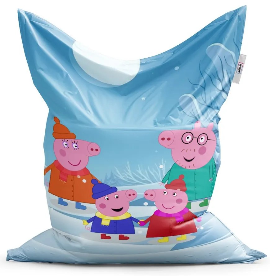 Sac de șezut Classic Peppa Pig familie - pentru copii, colorat