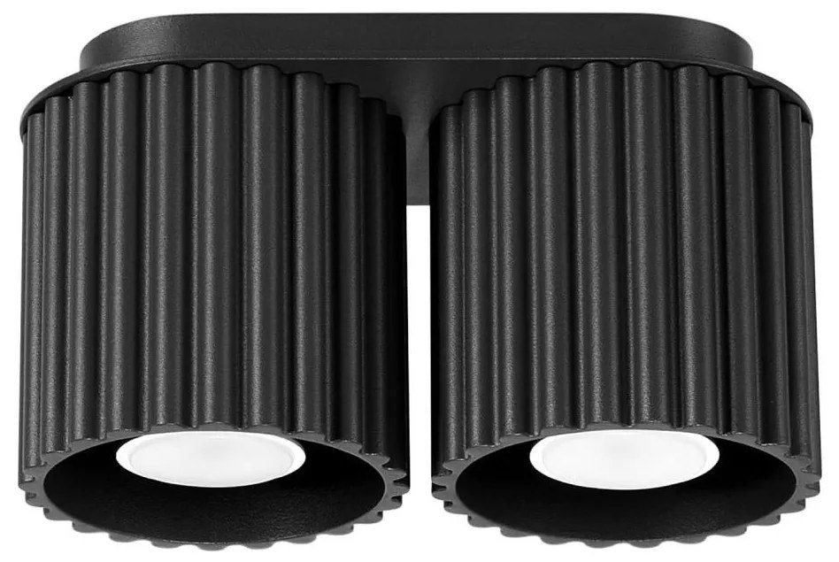 Sollux SL.1785 - Spot AURA 2xGU10/10W/230V, negru