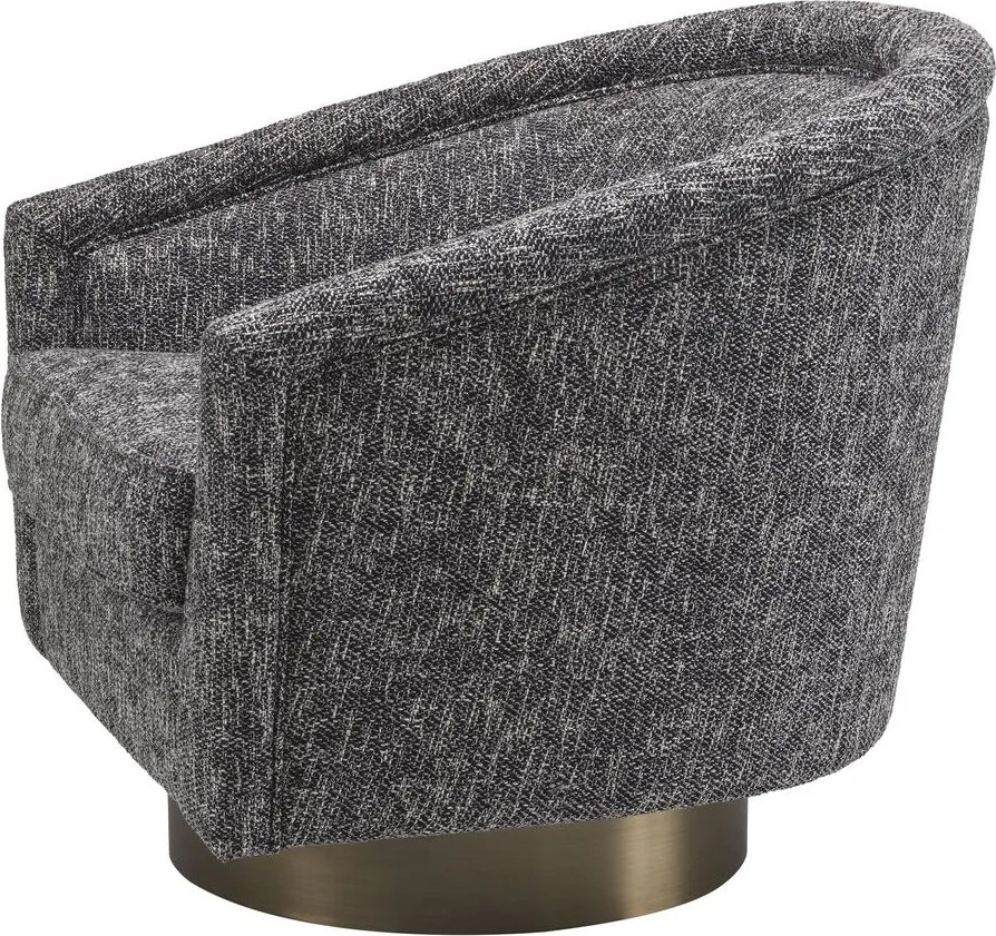 Fotoliu rotativ design lux Catene, negru cambon 115427 HZ