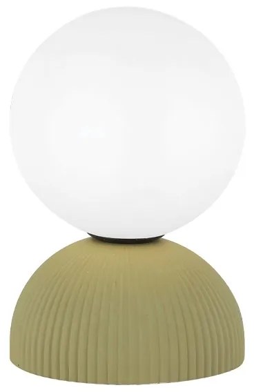 Veioza din ceramica, Design Minimalist, PLASTER GREEN, ZB-2589