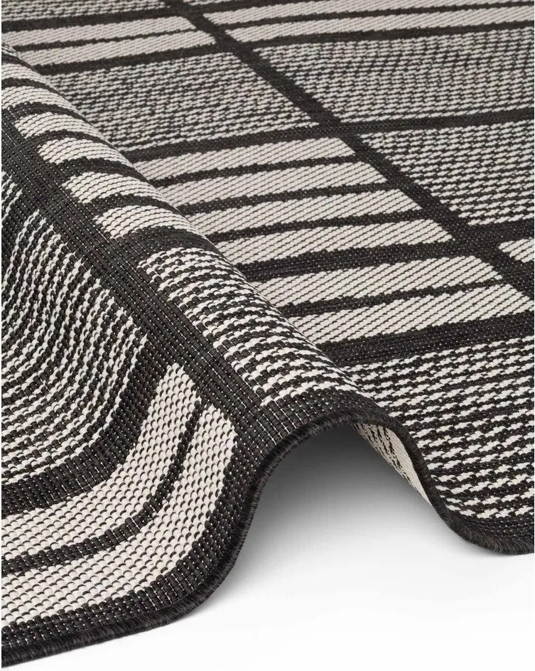 Covor pentru exterior și interior negru/crem 160x230 cm Haringey Allington – Ted Baker