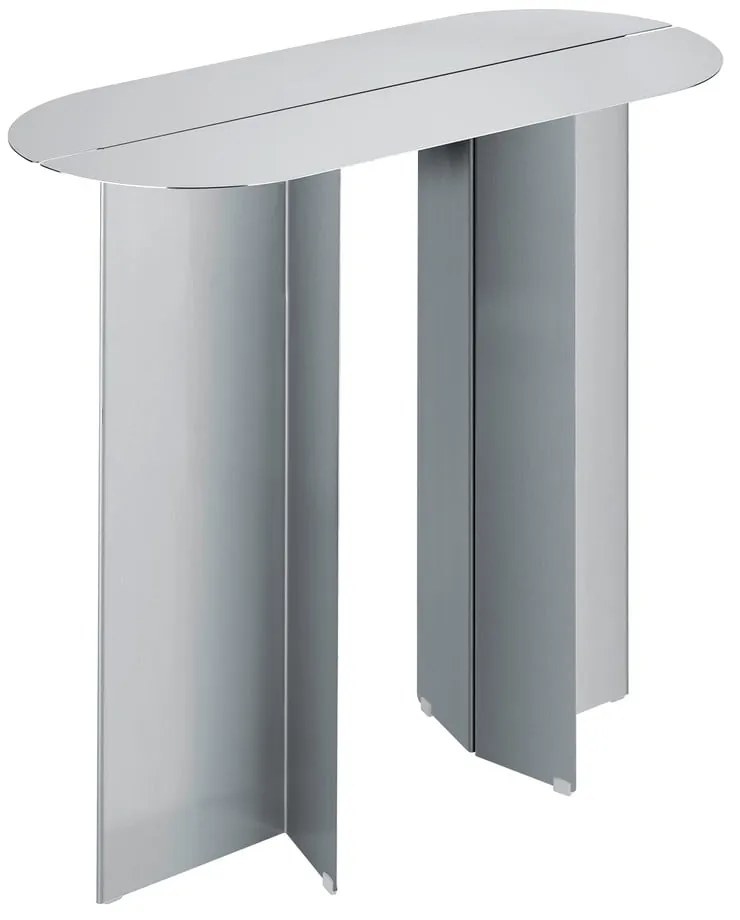 Masă consolă argintiu-mat din oțel inoxidabil 35x80 cm Oru – Blomus