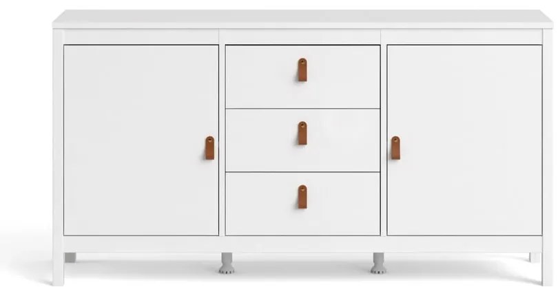 Comodă albă joasă 151x80 cm Madrid – Tvilum