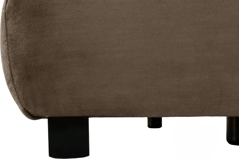 Canapea extensibilă, textil capuccino/bej, CLIV