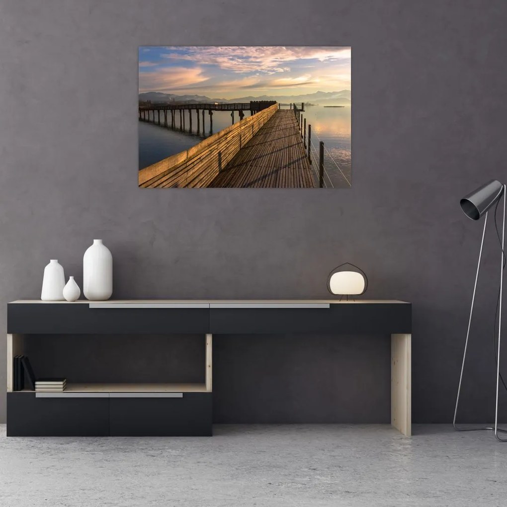 Tablou - e malul lacului Obersee (90x60 cm)