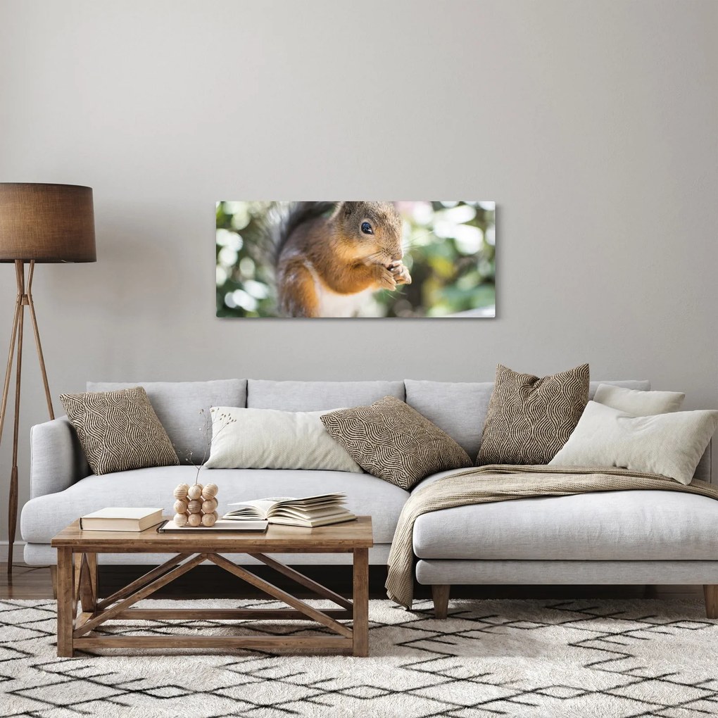 Tablou cu veverița (120x50 cm)