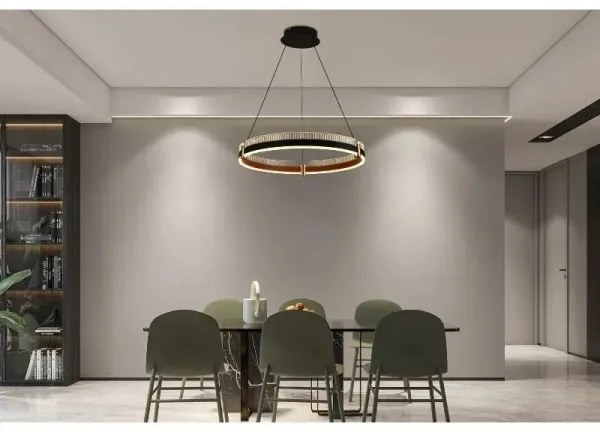 Lustră LED dimabilă pe cablu LED/80W/230V 3000-6500K + telecomandă