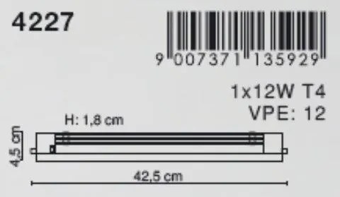 Aplica cu neon Profi II 4227 GL