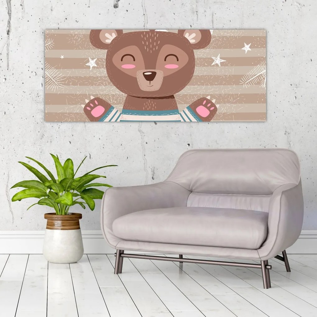 Tablou - Ursulețul iubitor (120x50 cm)