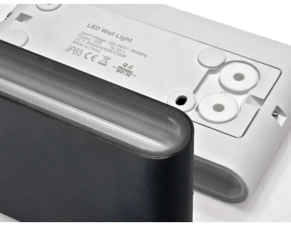 LED2 - Aplica LED exterior FLAT 2xLED/3W/230V IP65 albă