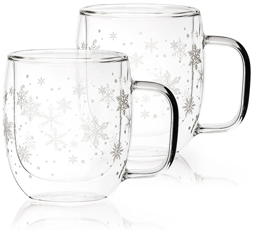 Pahare termo 4Home Hot&Cool Snowflake 350 ml,2 buc.