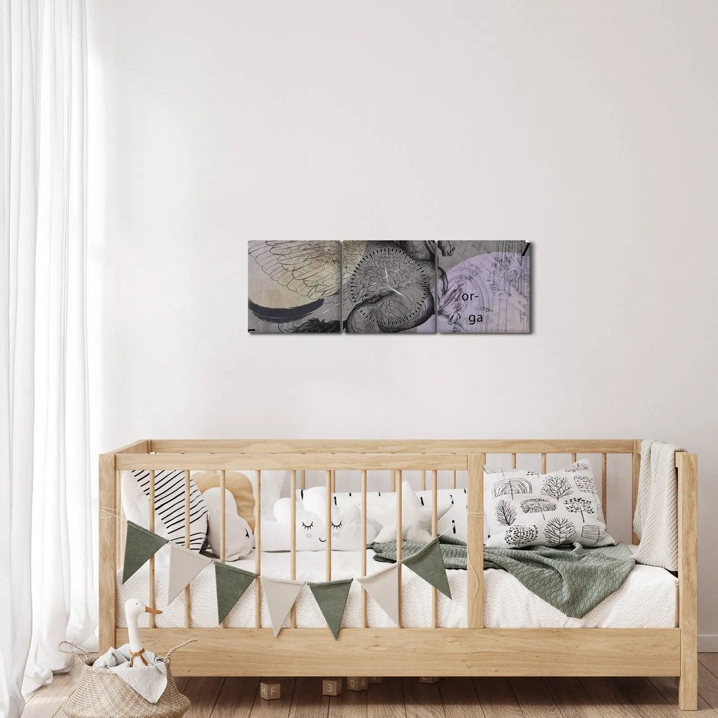 Tablou - Design (cu ceas) (90x30 cm)
