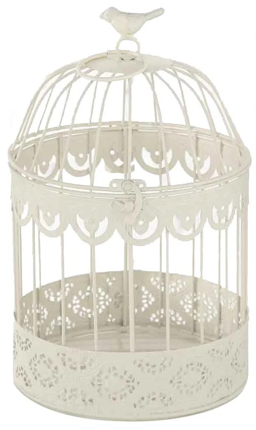 COLIVIE DECORATIVA FREDERIQUE, 19X30 CM, METAL, ALB
