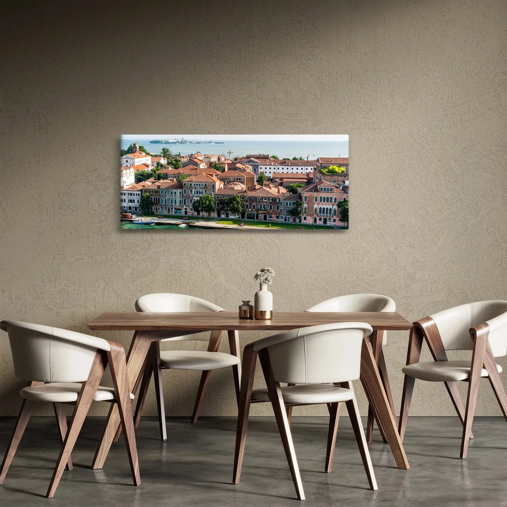 Tablou - Vedere aeriană a orașului (120x50 cm)
