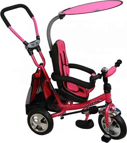 Tricicleta copii cu scaun reversibil Baby Mix Safari WS611 pink