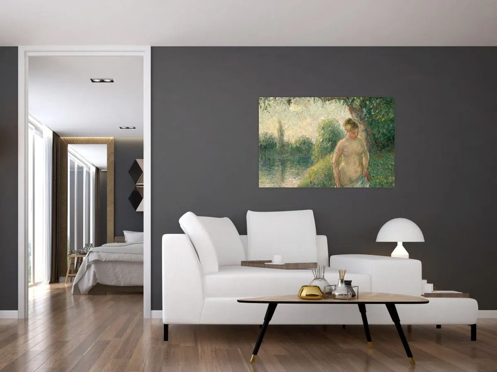 Tablou - Camille Pissarro, The Bather, reproducere (90x60 cm)