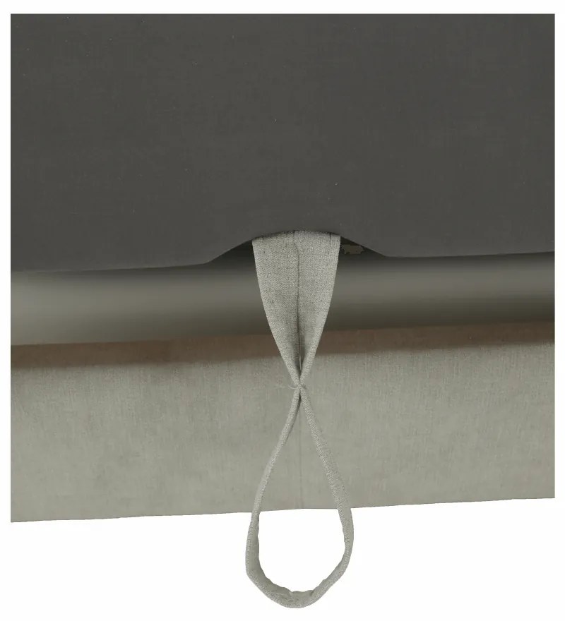 Colţar extensibil, material textil gri deschis, model dreapta, BUTON R
