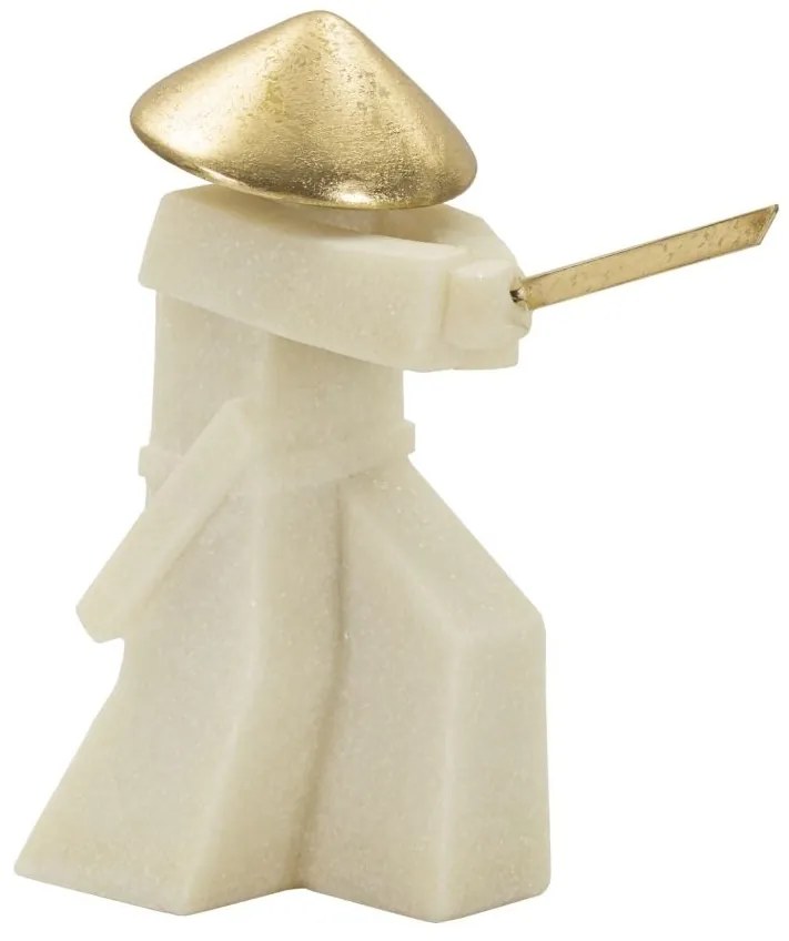 Decorațiune Samurai Toku Quarzy, 34X12X30 cm, Mauro Ferretti